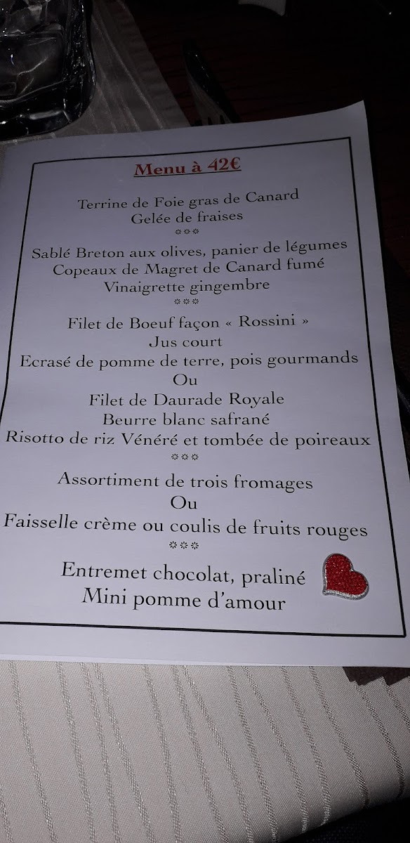 Menu Auberge De Venthon-1